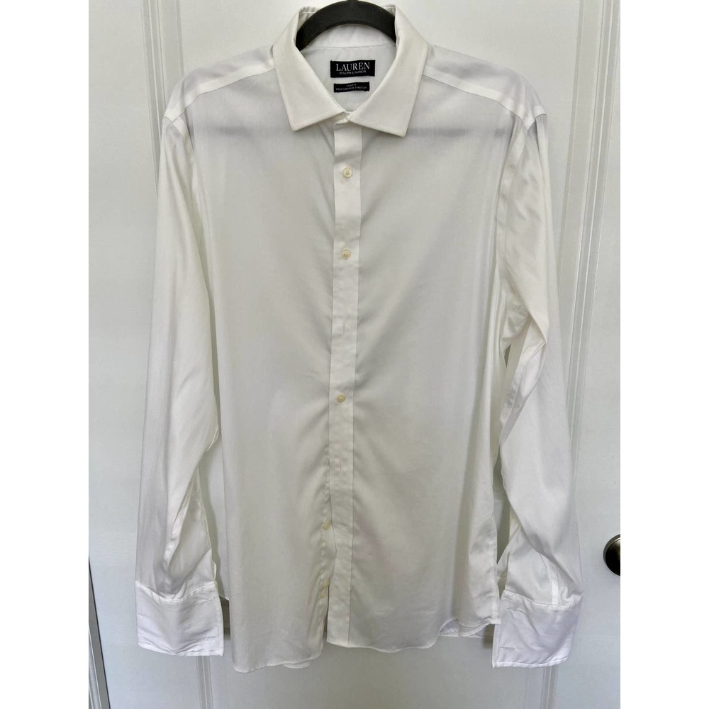 Men's Ralph Lauren Performance Stretch Dress shirt with Cuff Sleeves